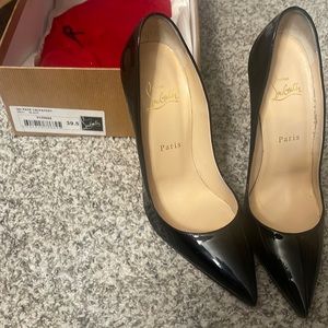 Black Christian Louboutin Heels in a size 39.5